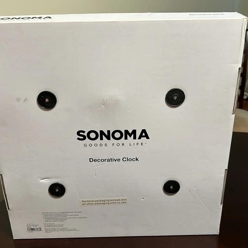 This Sonoma Goods For Life Two Tone Wall Clock